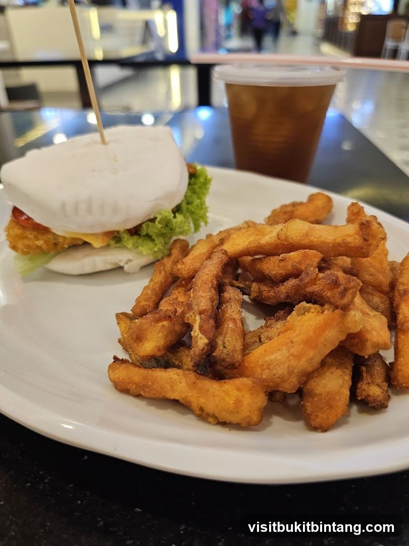 Bao Bun and Sweet Potato Fries