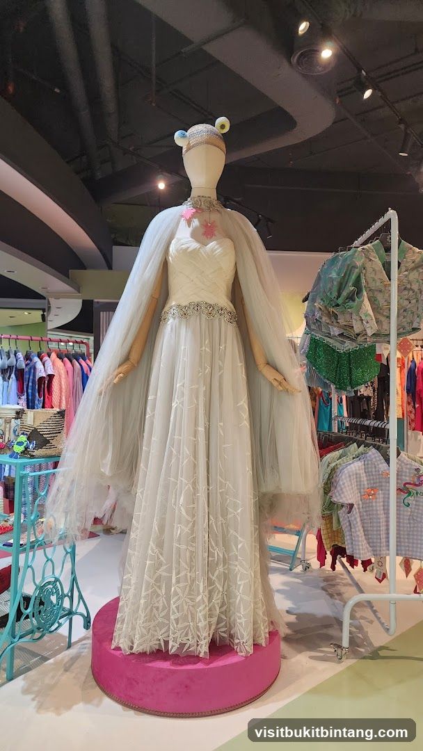 Mannequin in a formal gown