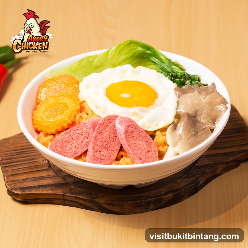 Noodle Bowl with Egg and Sausage