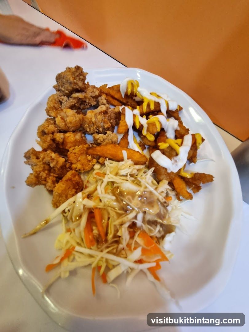 Fried Chicken and Fries