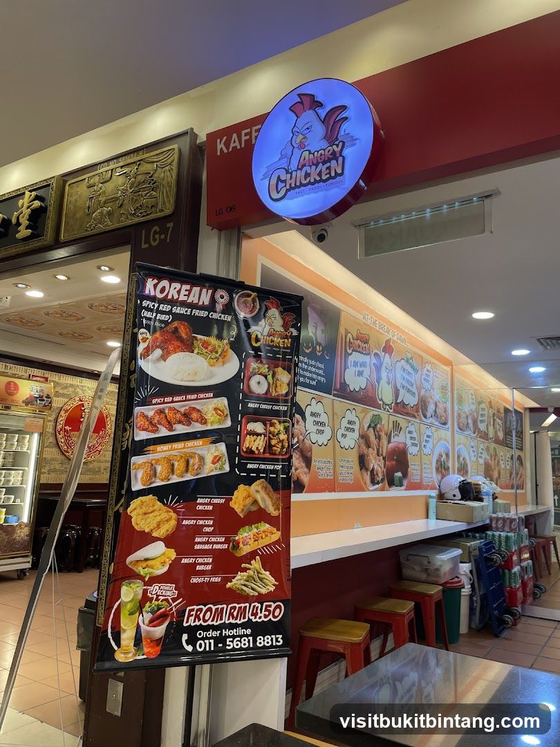 Angry Chicken Menu Board