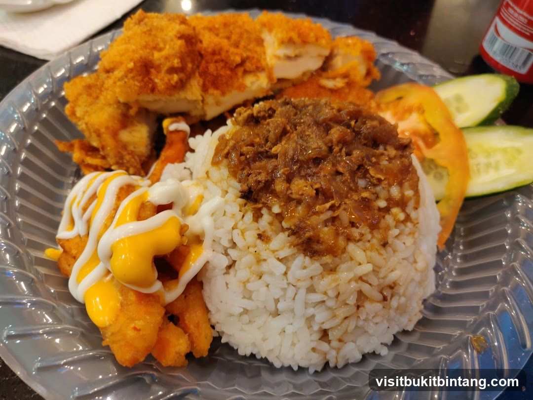 Fried Chicken and Rice