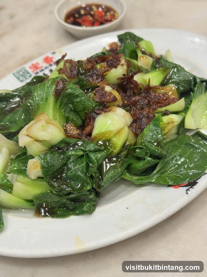 Stir-fried Bok Choy with Crispy Shallots