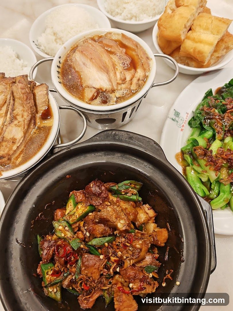 A spread of Asian dishes