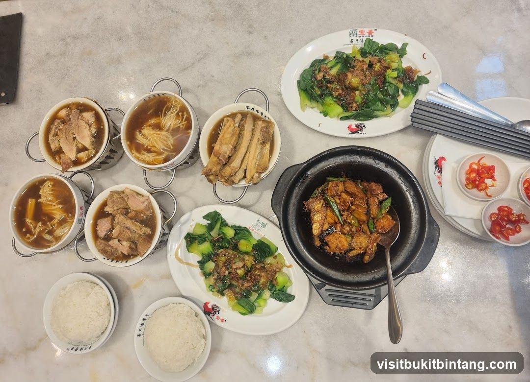 Table with a meal