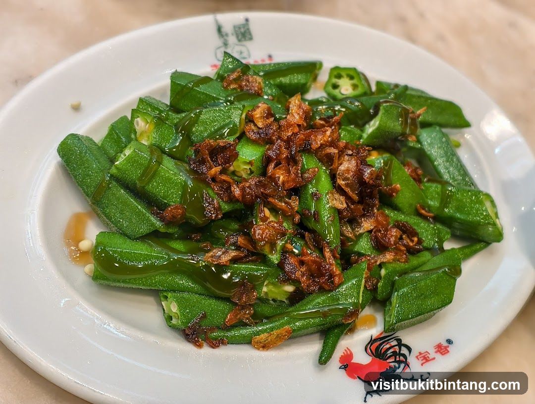 Okra with Fried Shallots