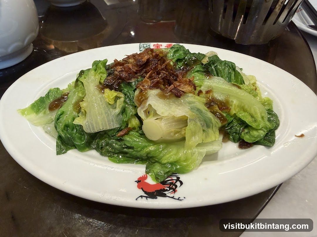 Stir-fried Lettuce with Fried Shallots
