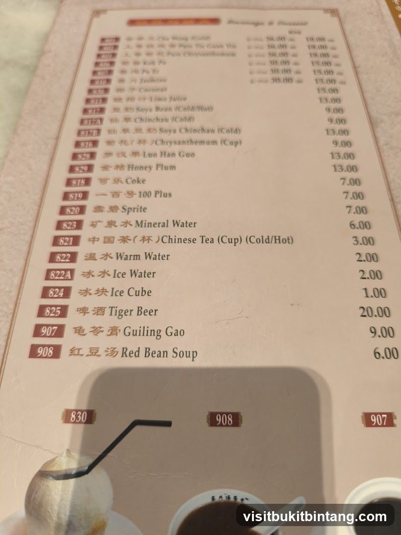 Beverages & Desserts