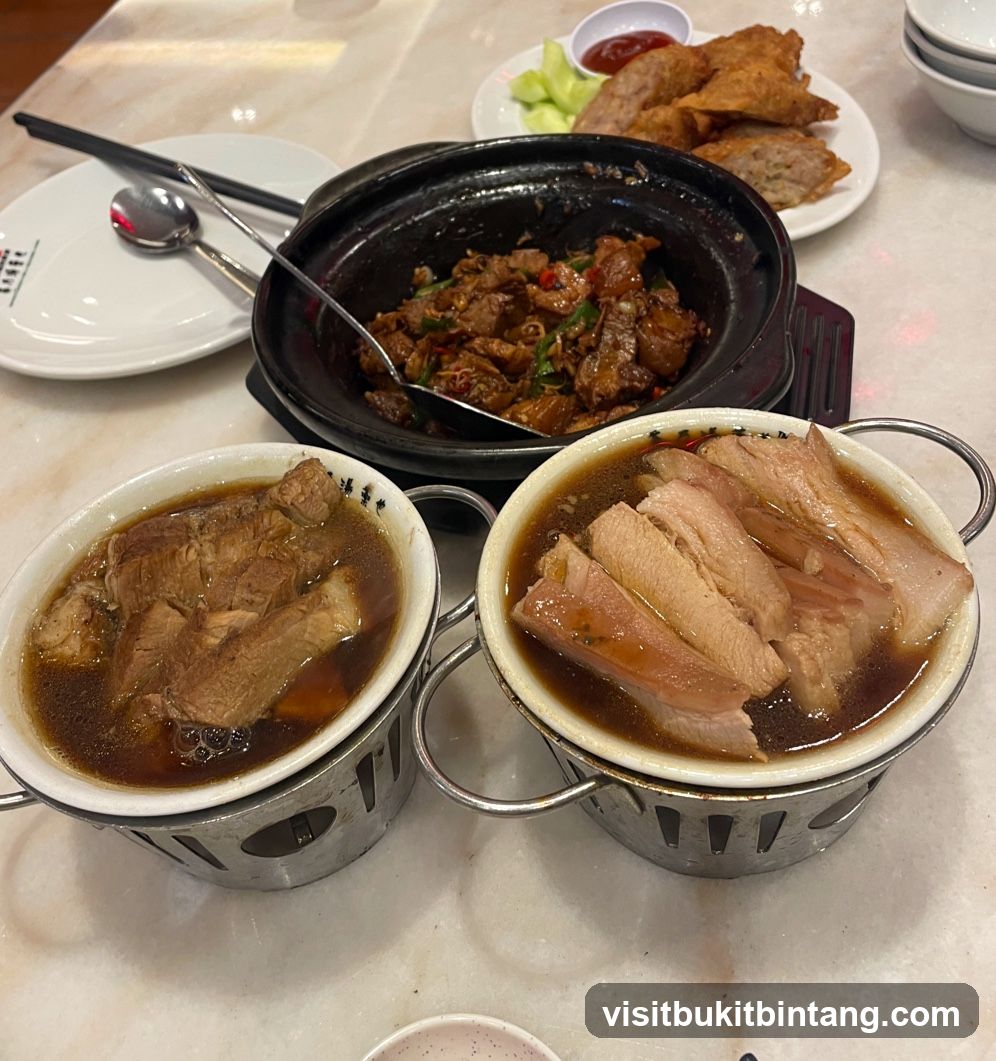 Pork Rib Soup and Stir-fried Meat