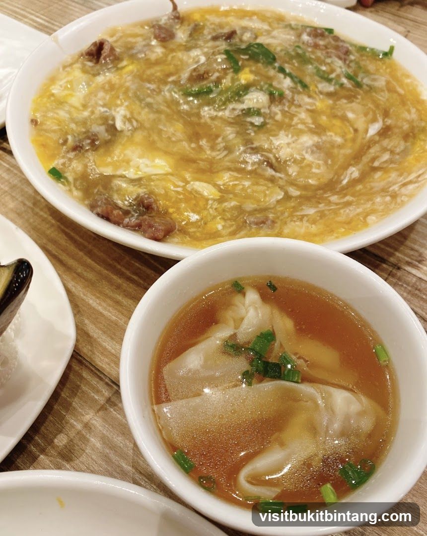 Beef and Egg Soup with Wontons