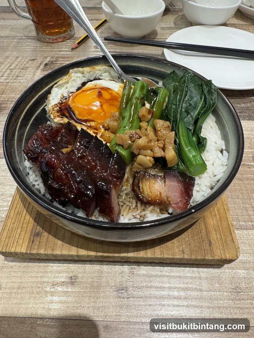 Roast Pork and Fried Egg Rice Bowl