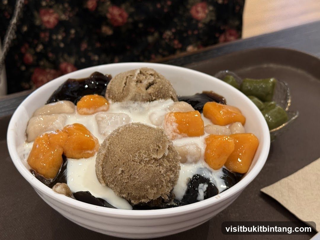 Dessert Bowl with Ice Cream and Toppings