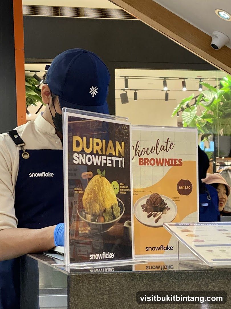 Dessert Menu Display