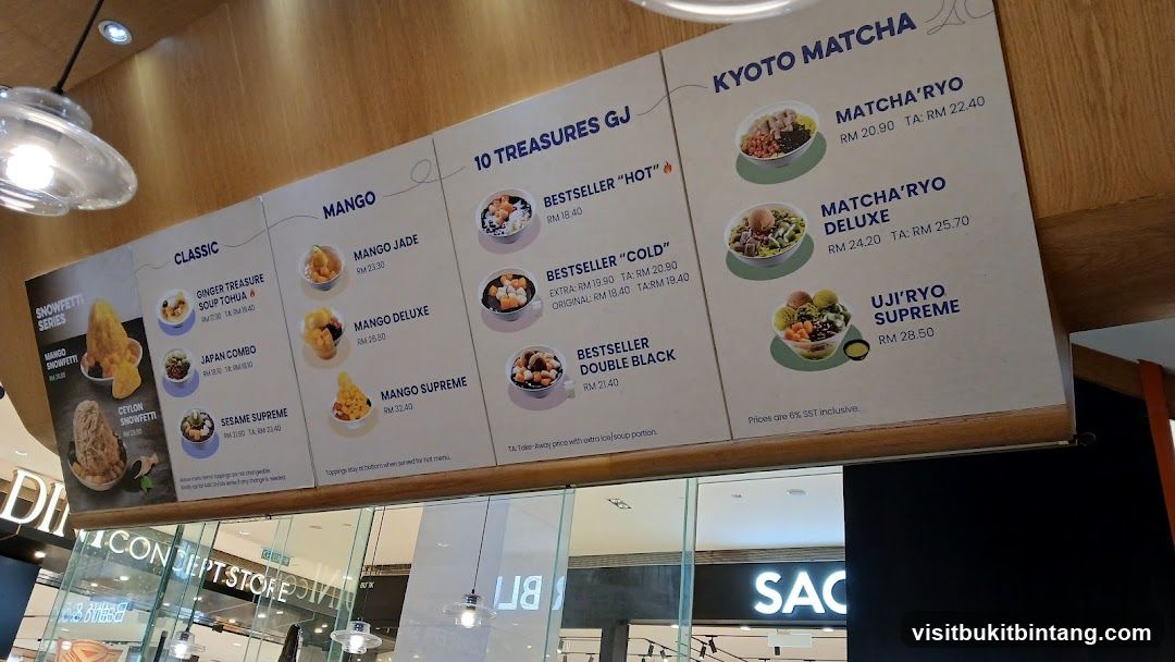 Dessert Menu
