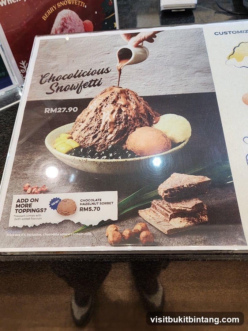 Dessert Menu