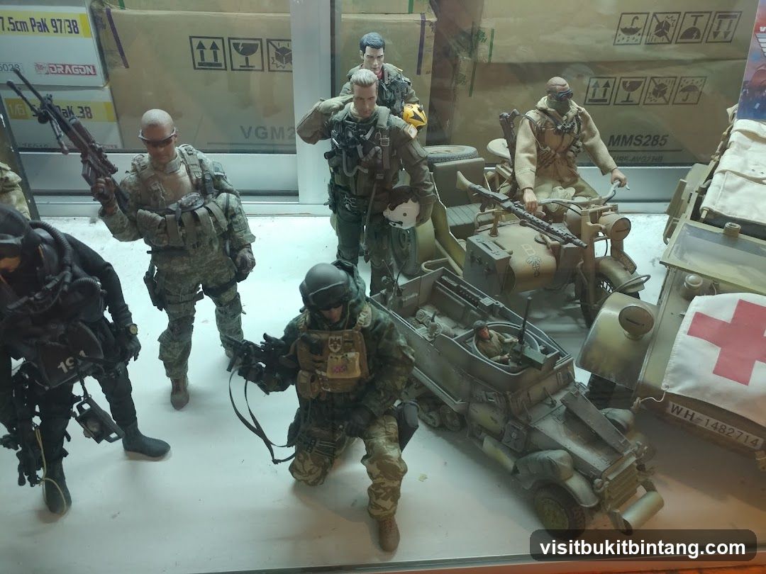 Military Action Figures Display