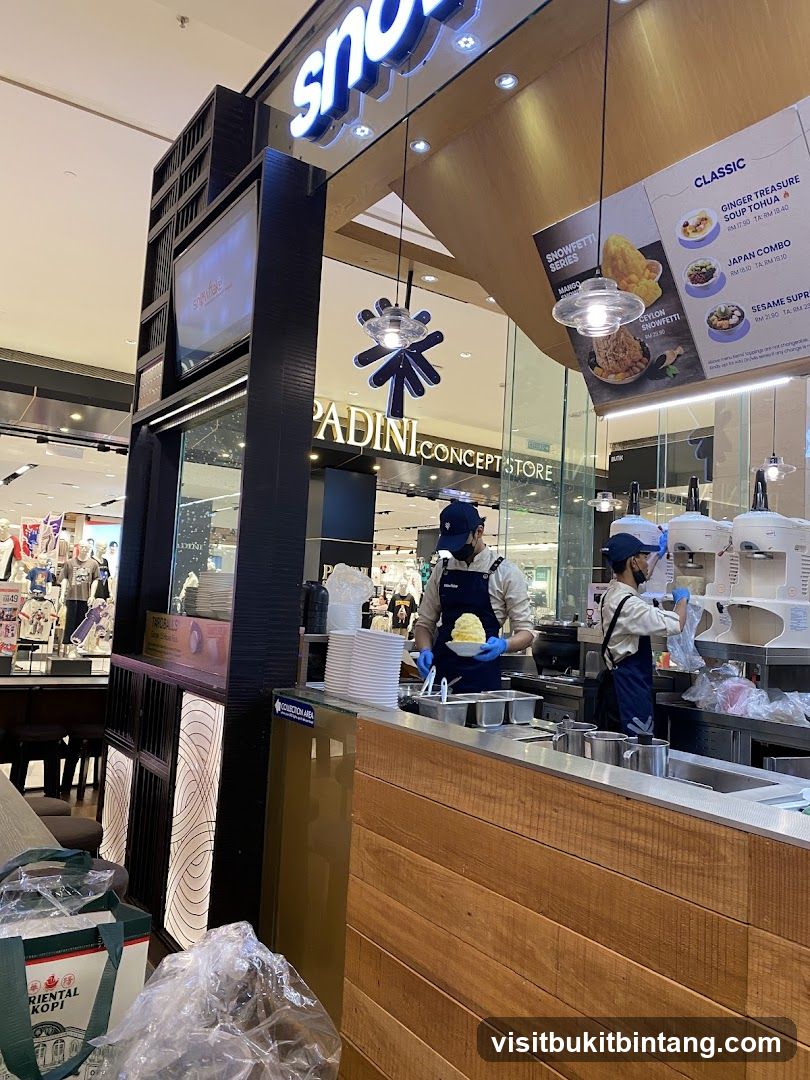 Dessert Stall in a Mall