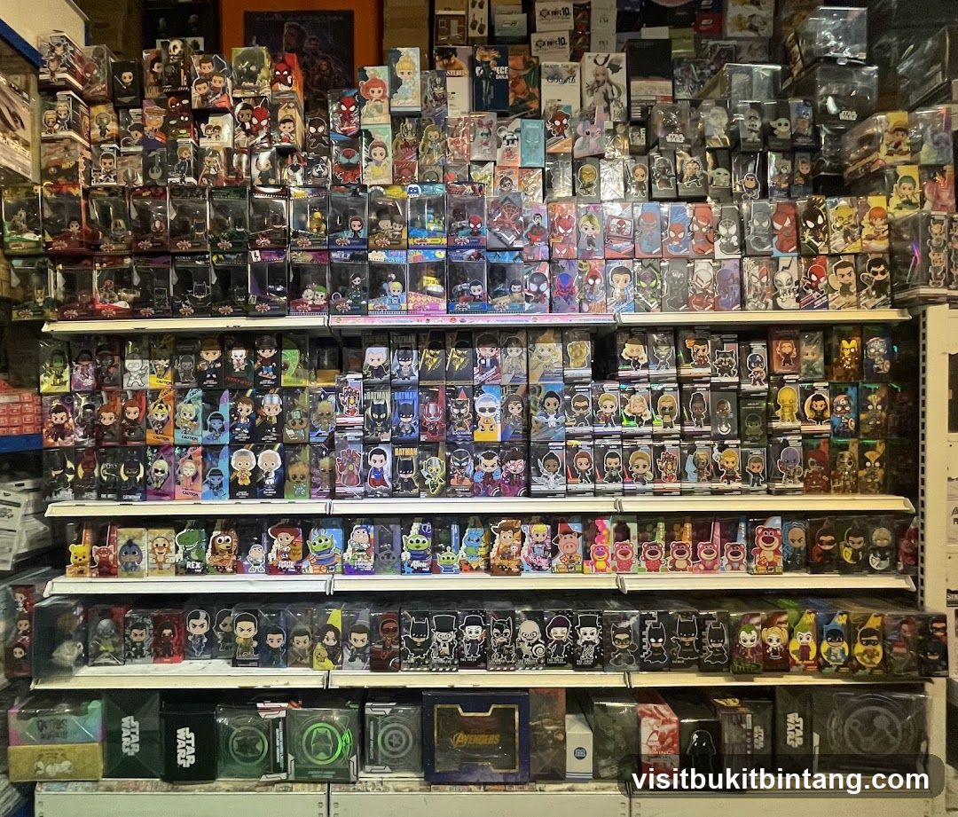 Collectible Figures and Merchandise Display