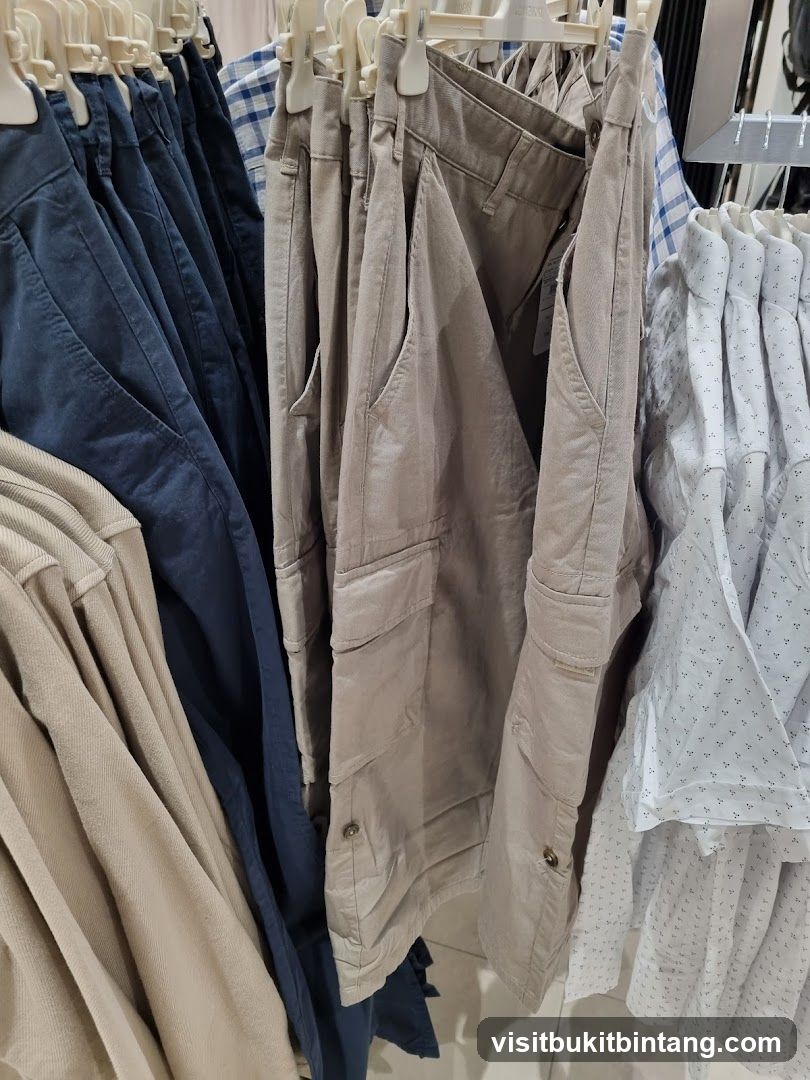 Pants and Shirts on Display