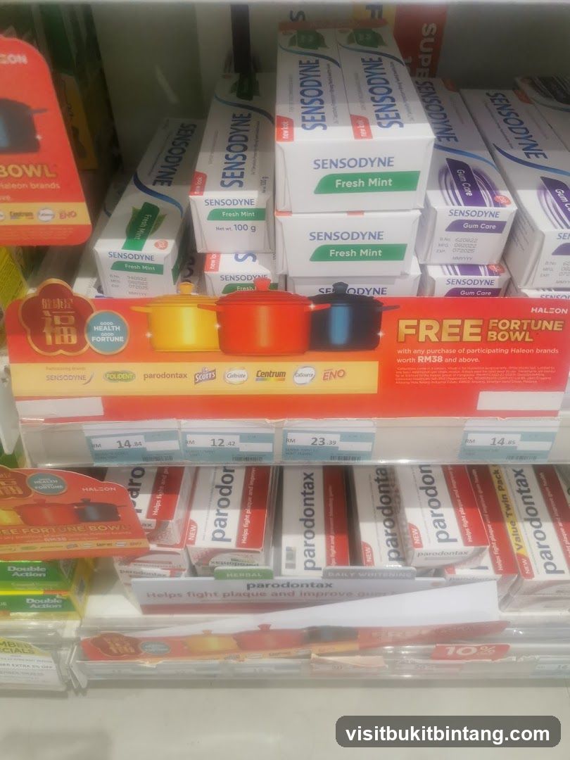 Toothpaste Display with Promotion