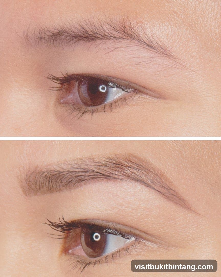 Eyebrow Before and After