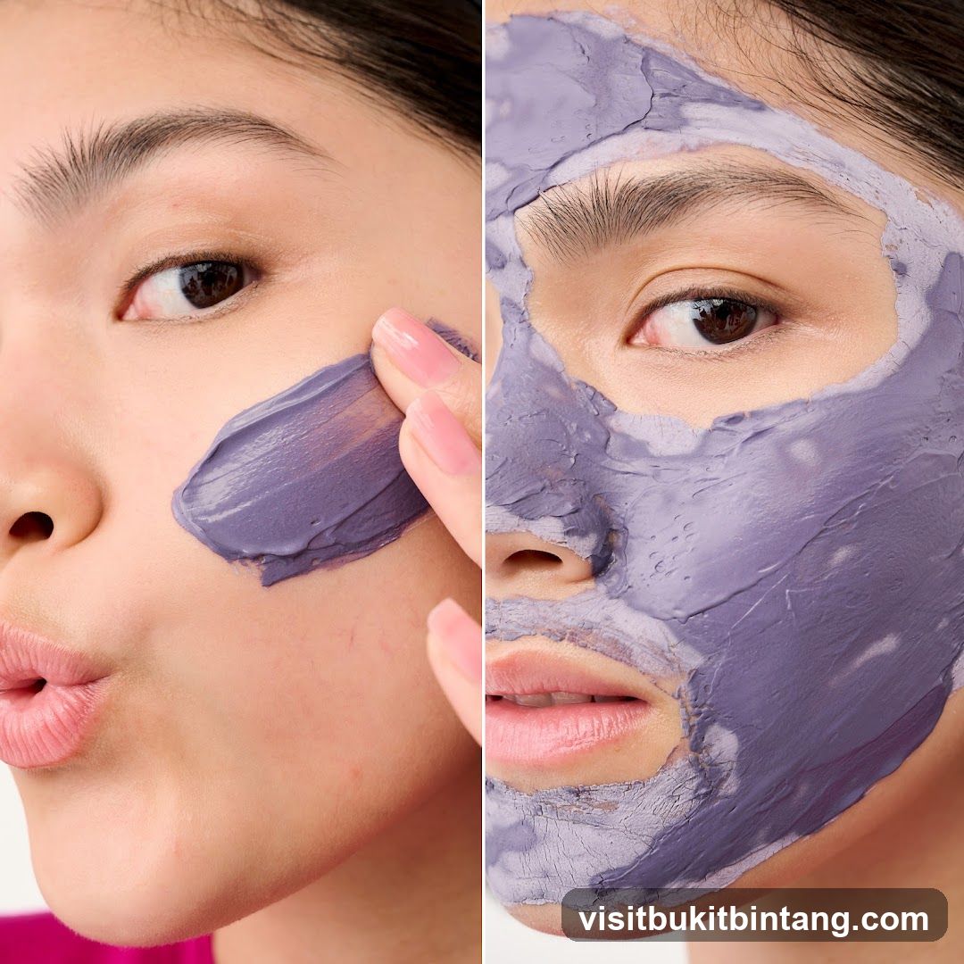 Woman Applying Face Mask