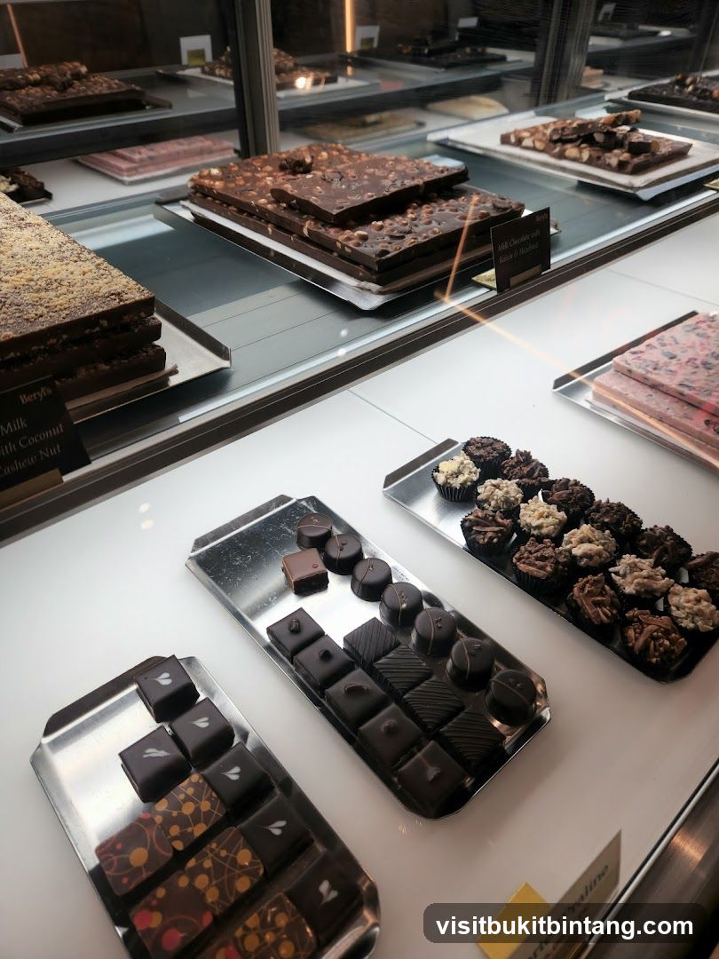 Chocolates on Display