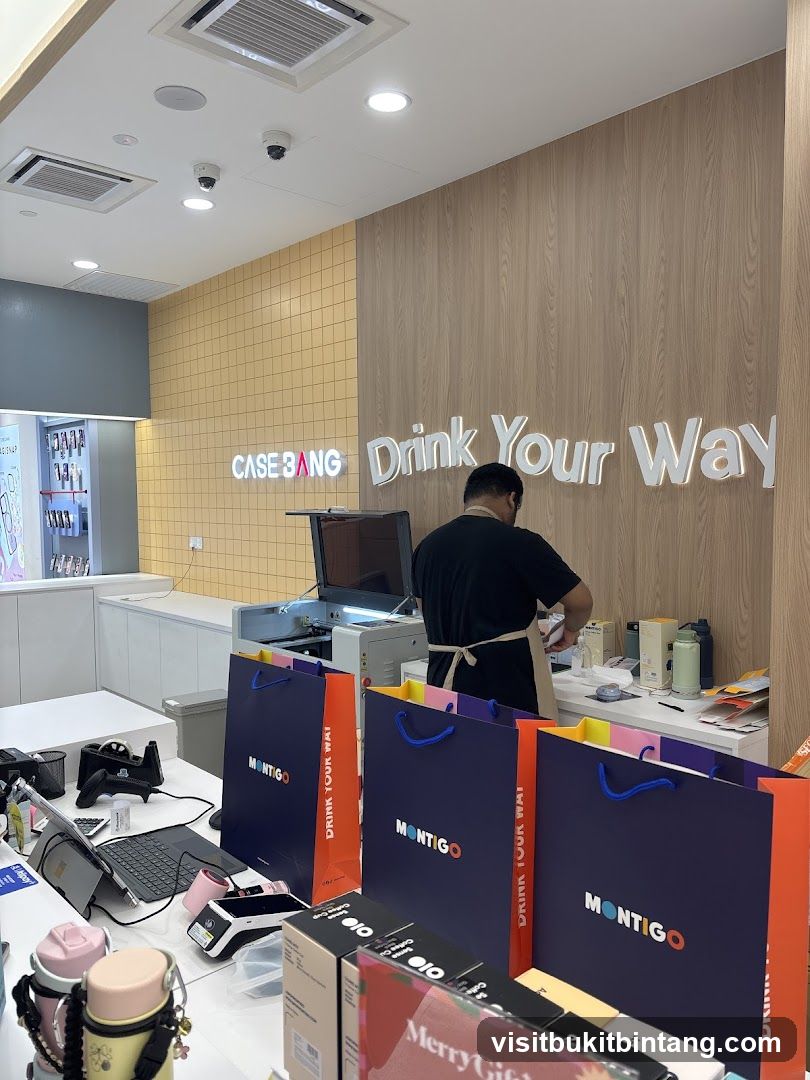 Store Interior with Staff and Products