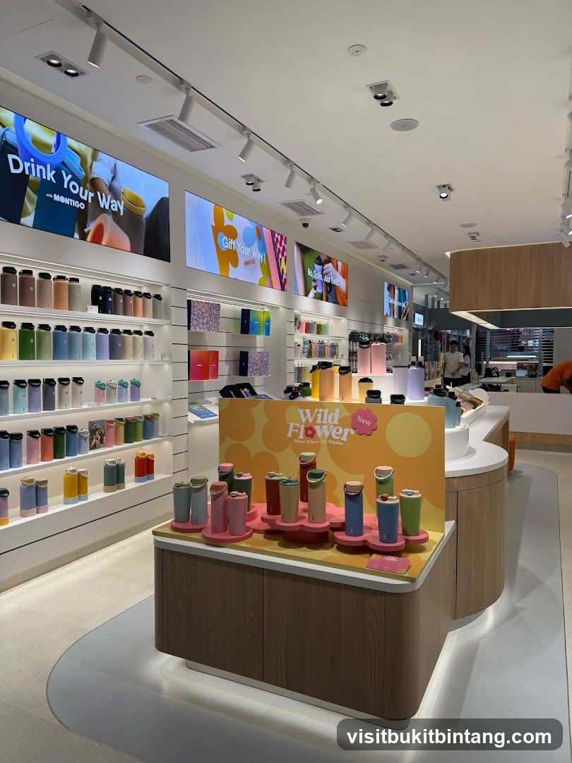 Store Interior with Water Bottles