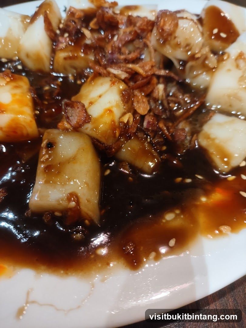 Cheung Fun with Sauce and Crispy Shallots