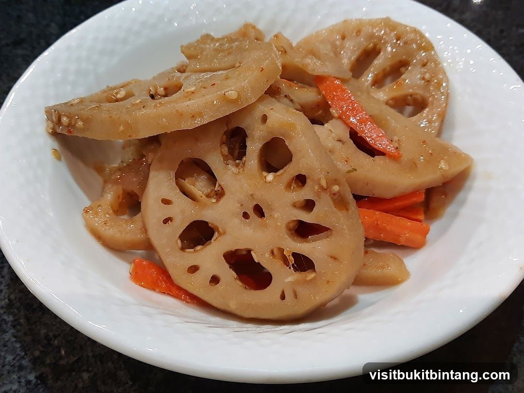 Lotus Root and Carrot Dish