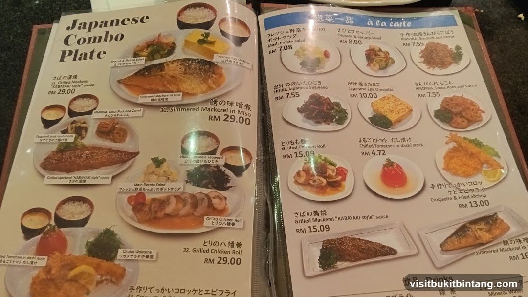 Japanese Combo Plate & A La Carte