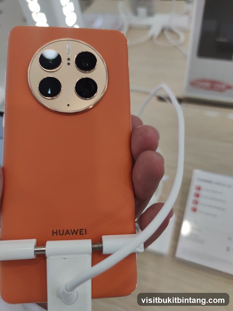 Orange Huawei Smartphone