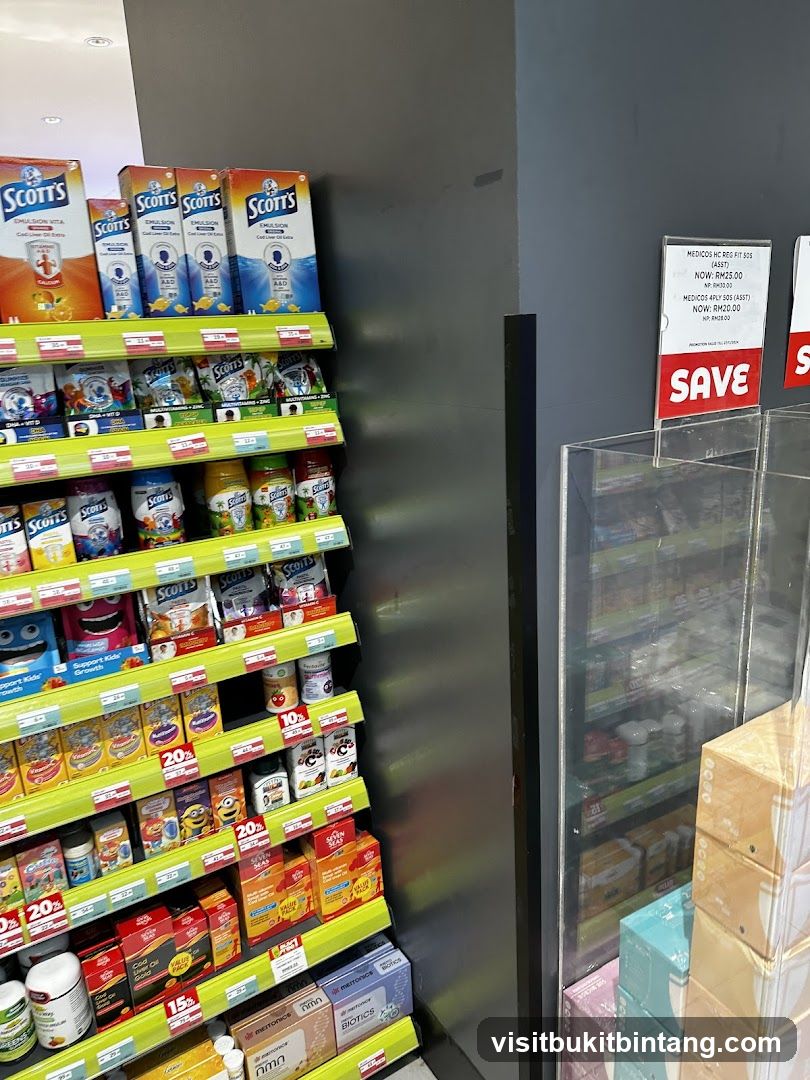 Health Supplements Display
