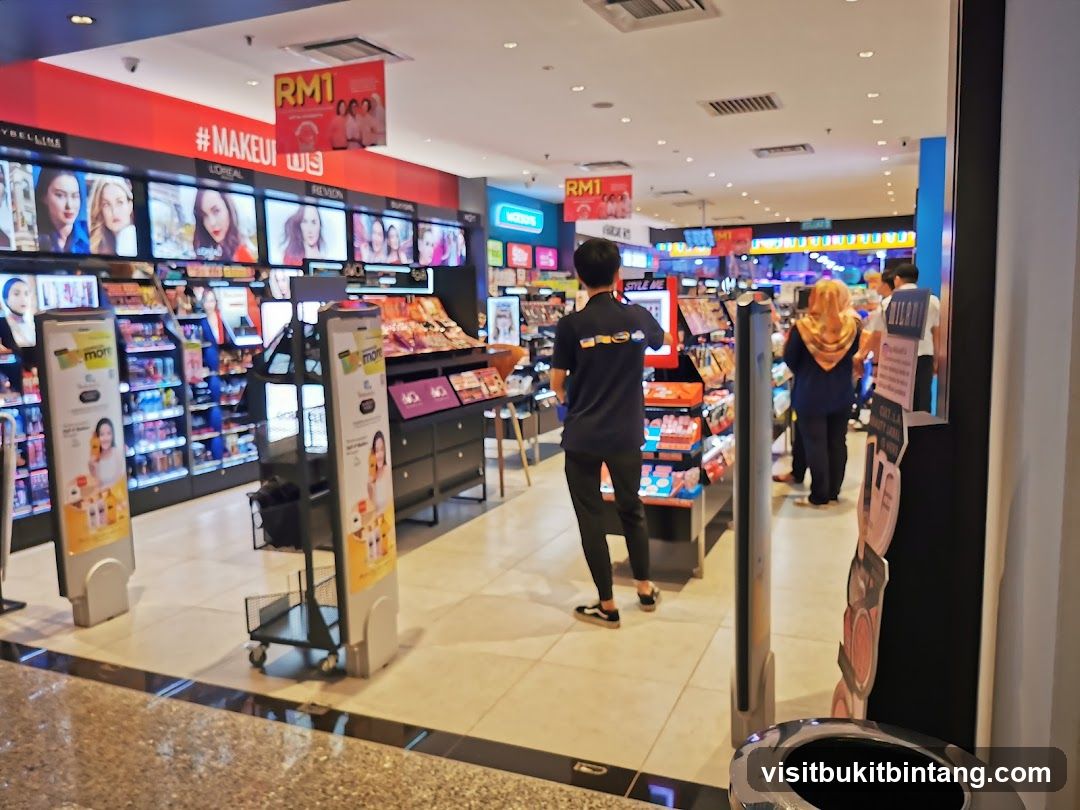 Cosmetics store interior
