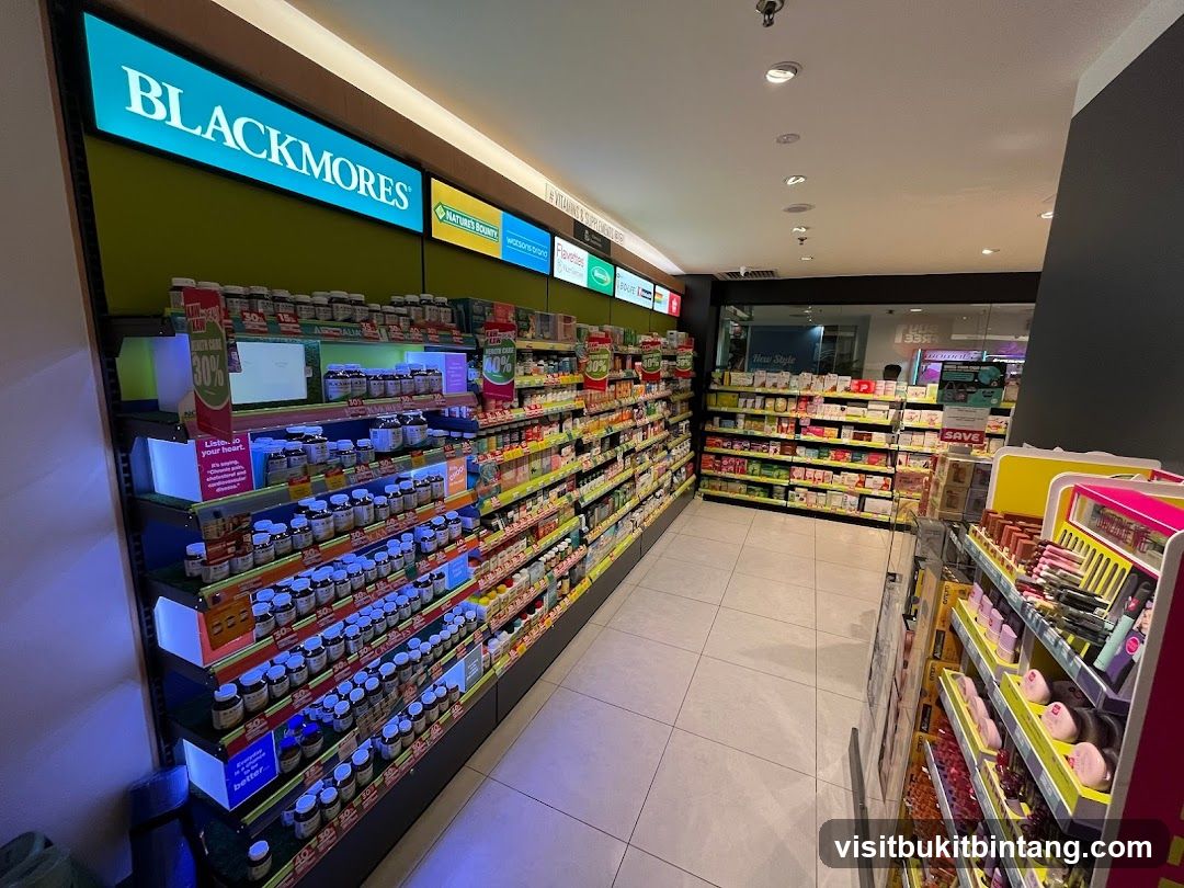 Health Supplement Store Aisle