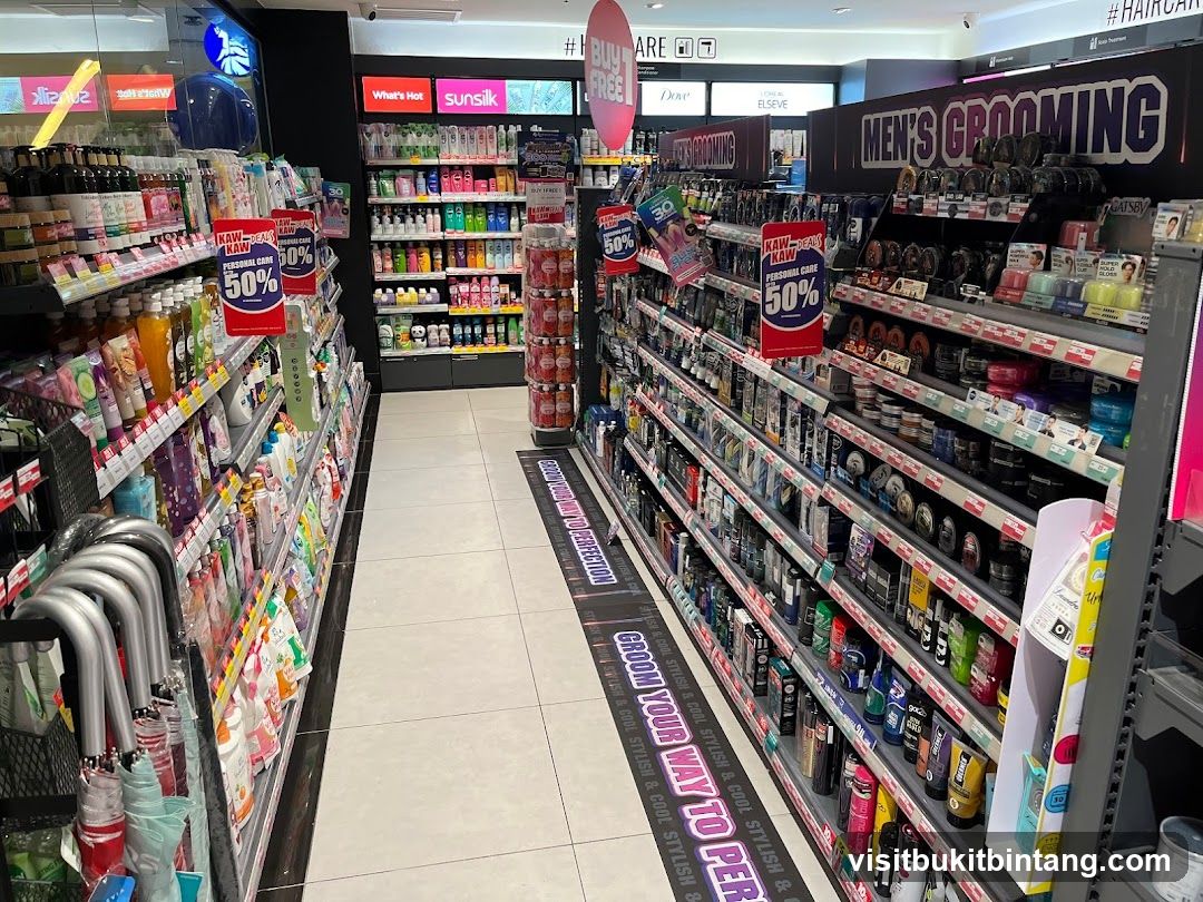 Store Interior with Personal Care and Men's Grooming Products