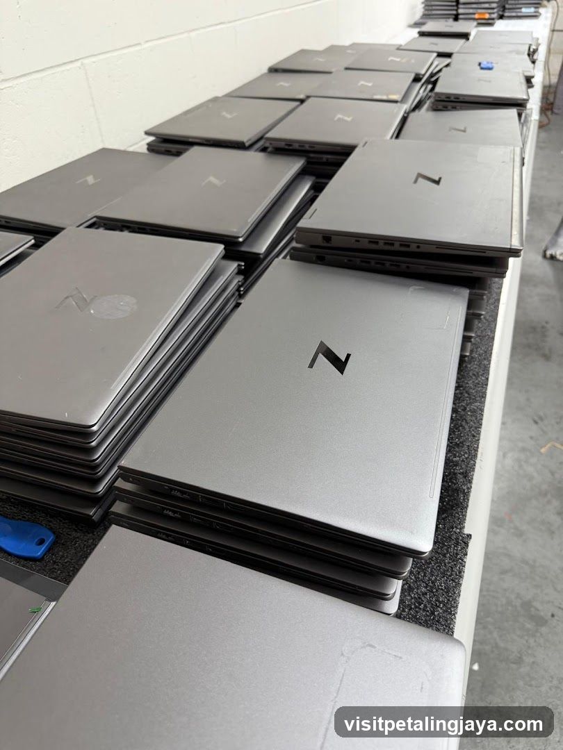 Stack of Laptops with Z Logo