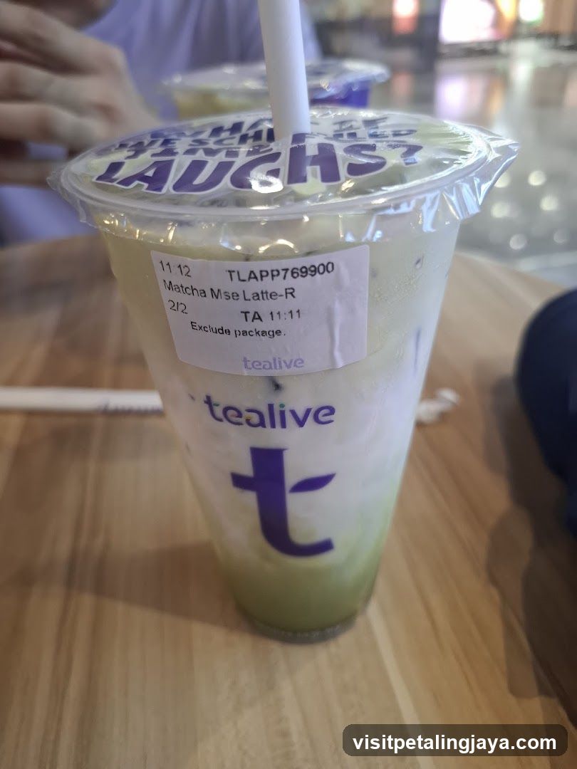 Tealive Matcha Mse Latte