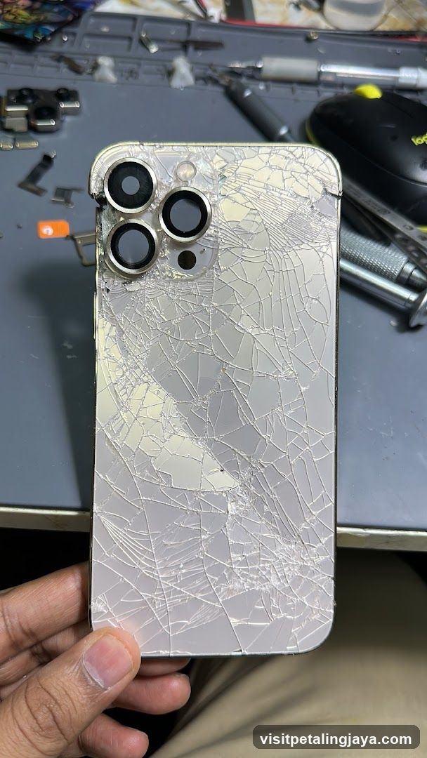 Cracked iPhone Back Cover