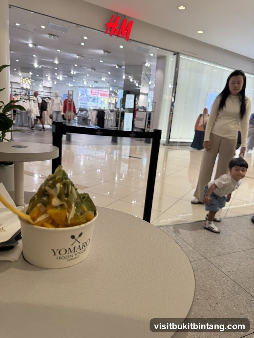 Frozen Yogurt and H&M Storefront