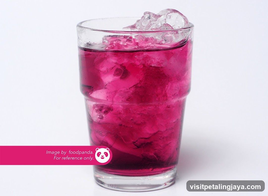 Pink Iced Drink in Glass