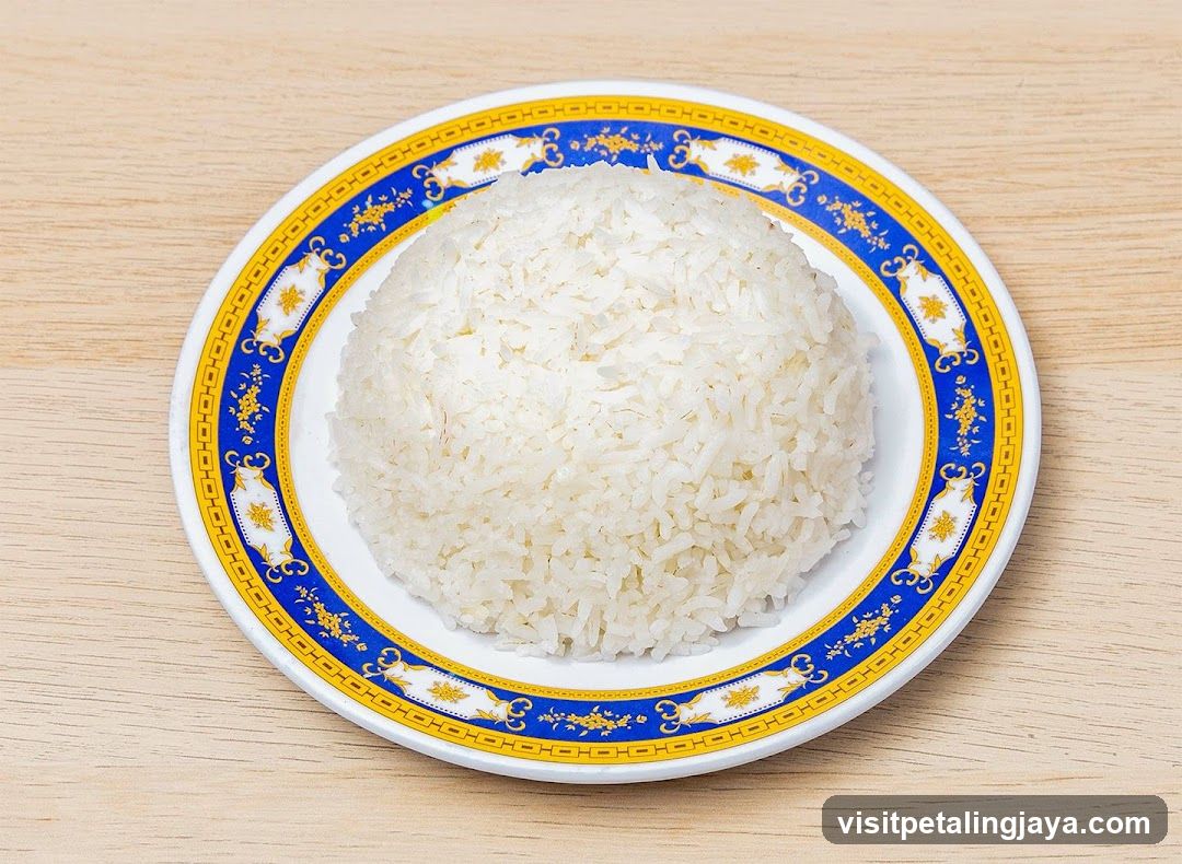 Plate of White Rice