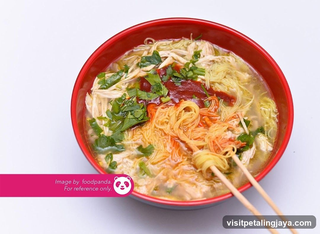 Bowl of Noodles with Garnish
