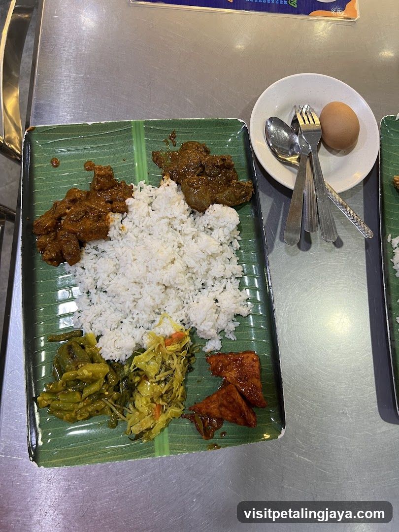 Meal on a tray