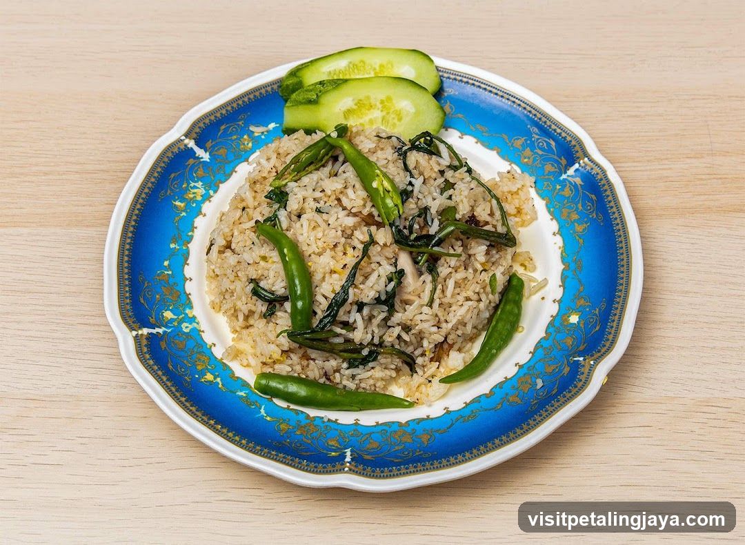 Plate of Fried Rice with Vegetables