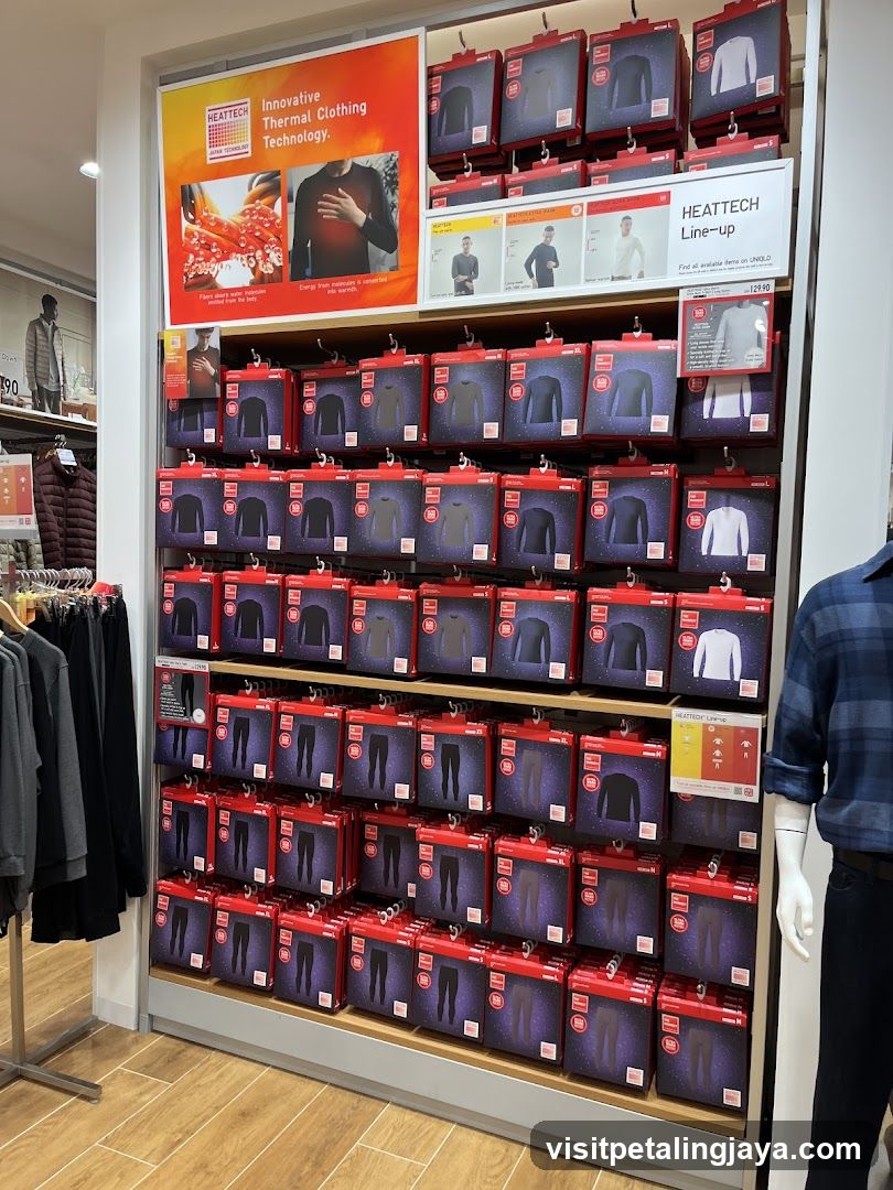 Heattech Clothing Display