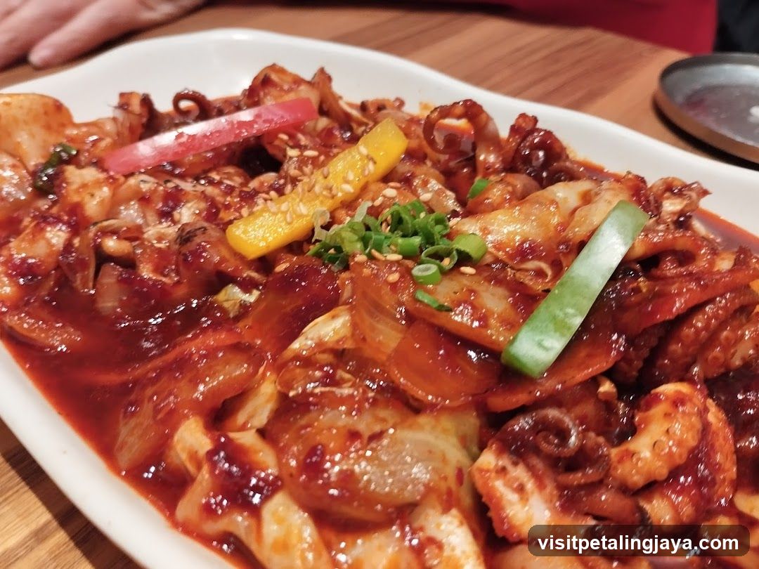 Spicy Korean Stir-fry with Octopus and Cabbage