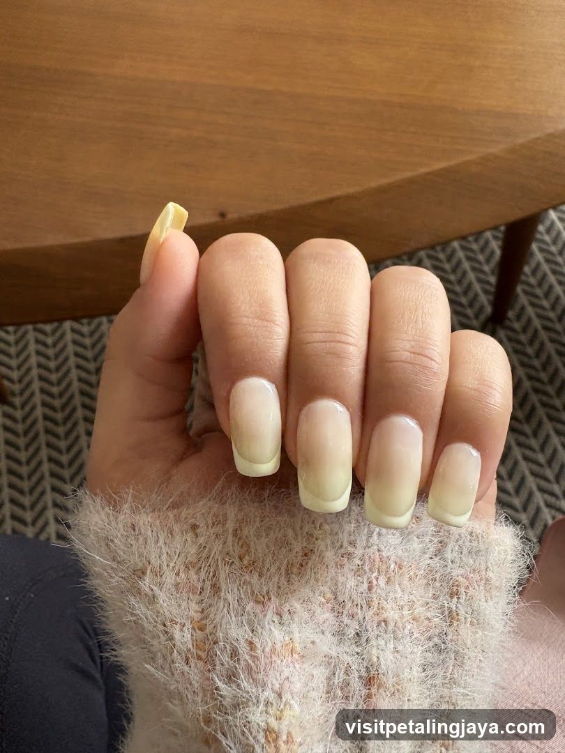 Hand with French Manicure