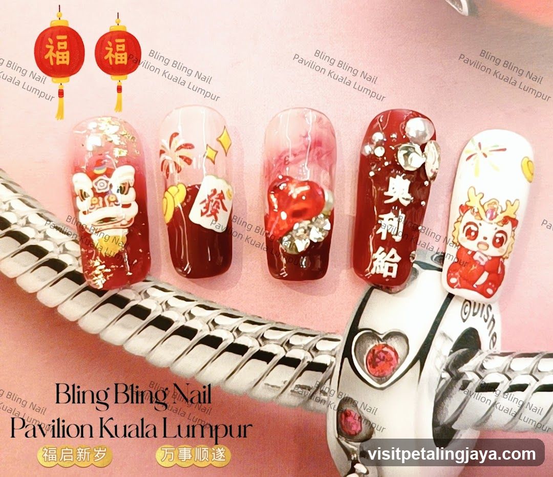 Chinese New Year Nail Art Display